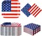 50 PACK - Bulk 4th of July Plates and Napkins Sets Disposable July 4th Party Supplies Fourth of July Decorations Décor Patriotic Paper Plates American Flag Birthday Party Favors Independence Day